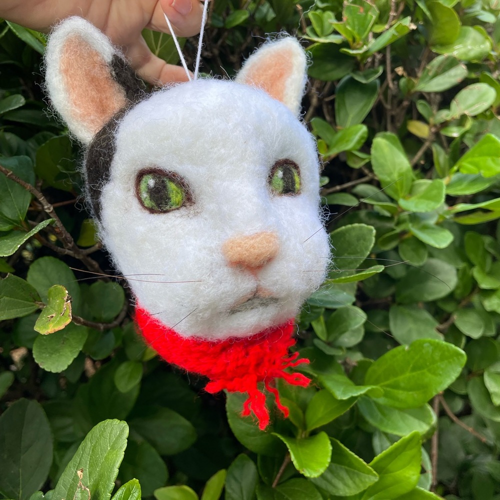 Hand crafted custom order needle felted pet dog artisan handmade unique gift